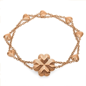Heart4Heart Blossom Rose Gold Plated Bracelet-